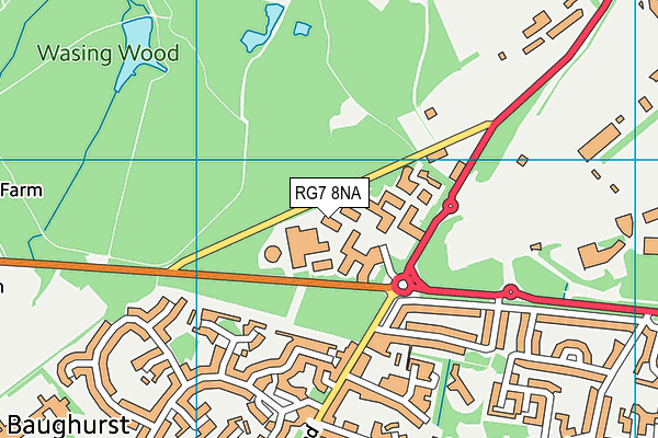 RG7 8NA map - OS VectorMap District (Ordnance Survey)