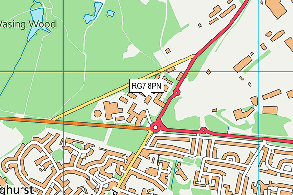 RG7 8PN map - OS VectorMap District (Ordnance Survey)