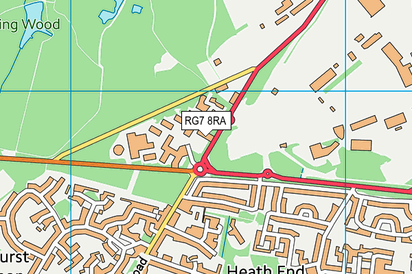 RG7 8RA map - OS VectorMap District (Ordnance Survey)