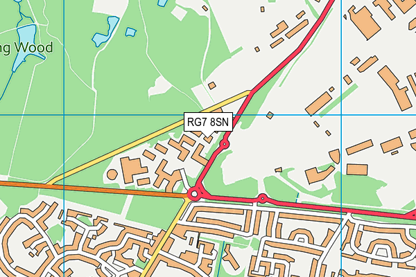 RG7 8SN map - OS VectorMap District (Ordnance Survey)