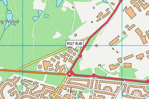 RG7 8UB map - OS VectorMap District (Ordnance Survey)