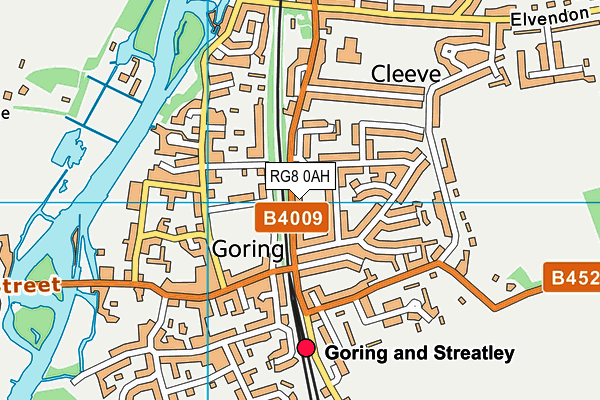 RG8 0AH map - OS VectorMap District (Ordnance Survey)