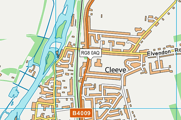 RG8 0AQ map - OS VectorMap District (Ordnance Survey)