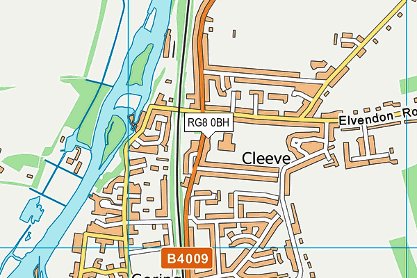 RG8 0BH map - OS VectorMap District (Ordnance Survey)
