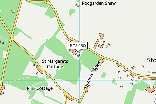 RG8 0BQ map - OS VectorMap District (Ordnance Survey)