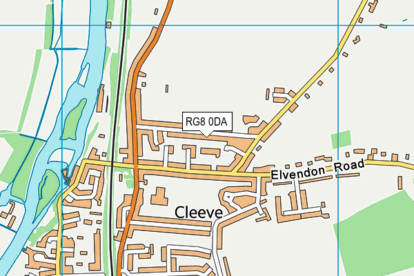 RG8 0DA map - OS VectorMap District (Ordnance Survey)