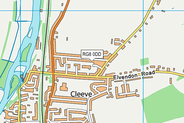 RG8 0DD map - OS VectorMap District (Ordnance Survey)
