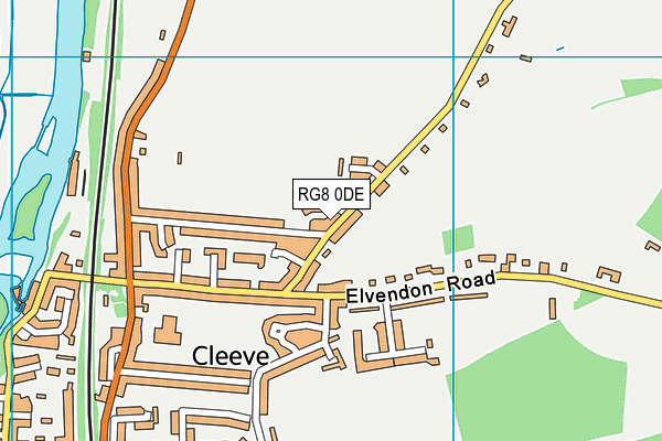 RG8 0DE map - OS VectorMap District (Ordnance Survey)