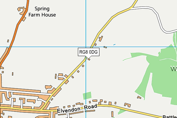 RG8 0DG map - OS VectorMap District (Ordnance Survey)