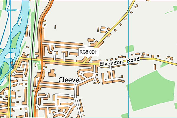 RG8 0DH map - OS VectorMap District (Ordnance Survey)