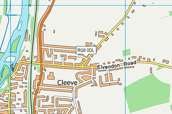 RG8 0DL map - OS VectorMap District (Ordnance Survey)