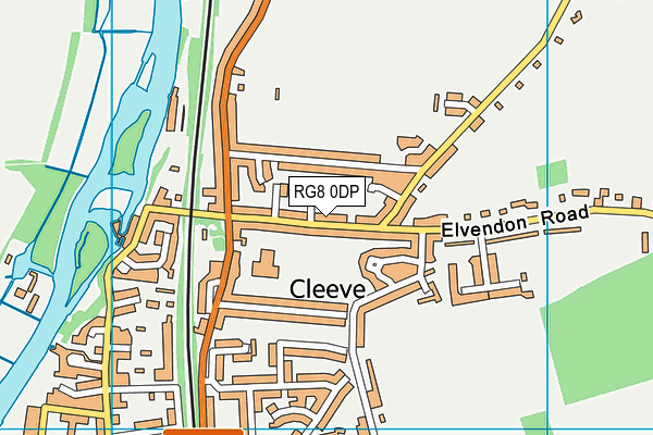 RG8 0DP map - OS VectorMap District (Ordnance Survey)