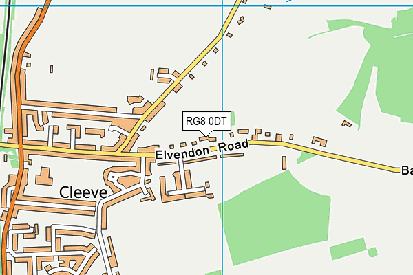 RG8 0DT map - OS VectorMap District (Ordnance Survey)