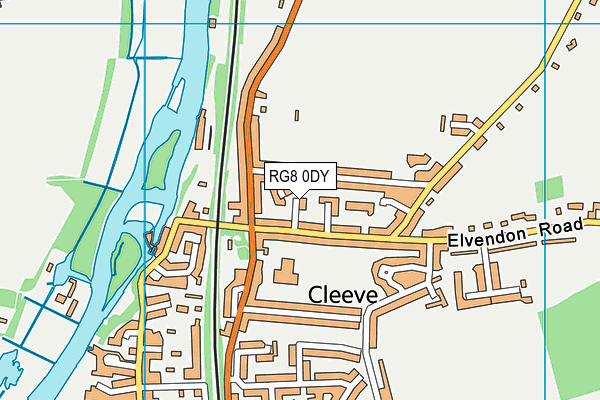 RG8 0DY map - OS VectorMap District (Ordnance Survey)