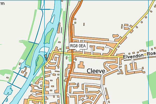 RG8 0EA map - OS VectorMap District (Ordnance Survey)