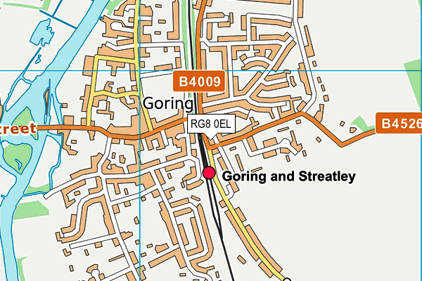 RG8 0EL map - OS VectorMap District (Ordnance Survey)