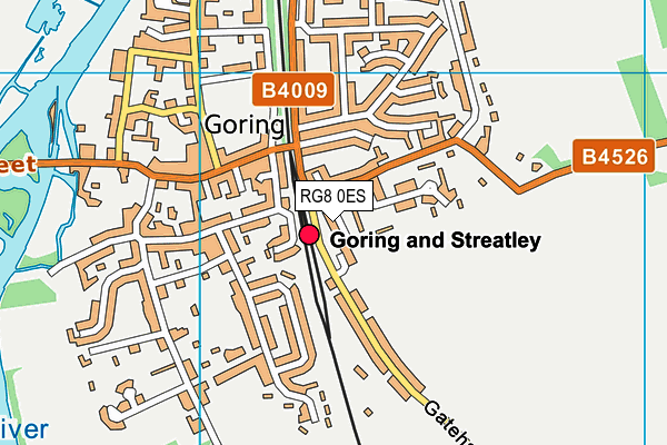 RG8 0ES map - OS VectorMap District (Ordnance Survey)