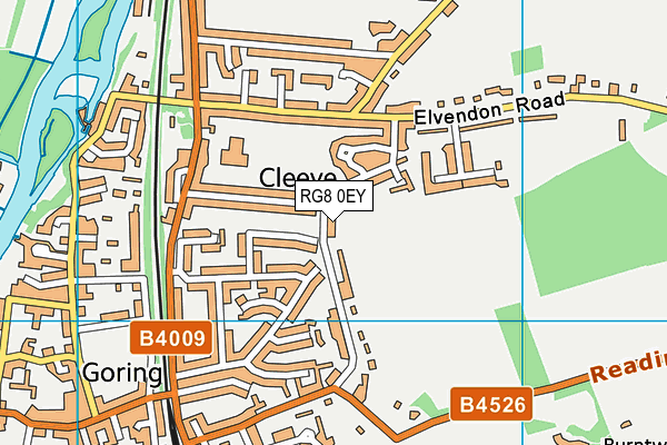 RG8 0EY map - OS VectorMap District (Ordnance Survey)