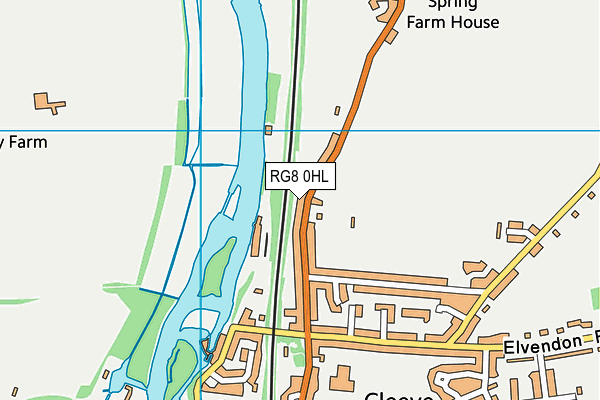 RG8 0HL map - OS VectorMap District (Ordnance Survey)