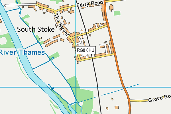 RG8 0HU map - OS VectorMap District (Ordnance Survey)