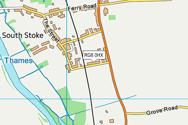 RG8 0HX map - OS VectorMap District (Ordnance Survey)