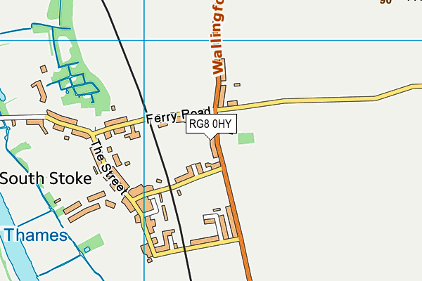 RG8 0HY map - OS VectorMap District (Ordnance Survey)