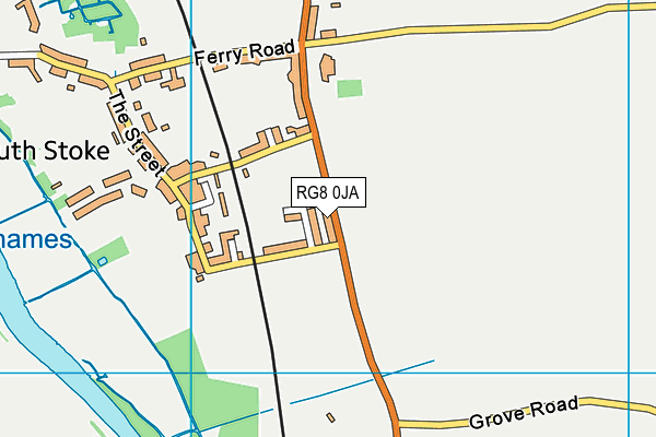 RG8 0JA map - OS VectorMap District (Ordnance Survey)