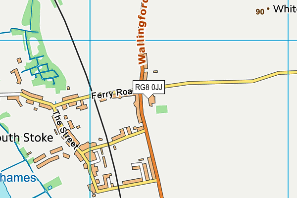 RG8 0JJ map - OS VectorMap District (Ordnance Survey)