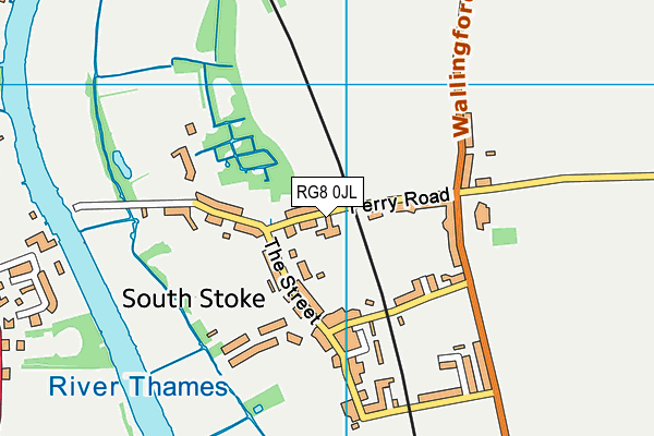 RG8 0JL map - OS VectorMap District (Ordnance Survey)