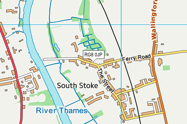 RG8 0JP map - OS VectorMap District (Ordnance Survey)