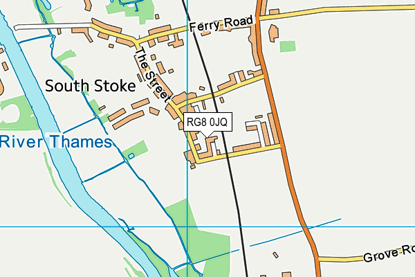 RG8 0JQ map - OS VectorMap District (Ordnance Survey)