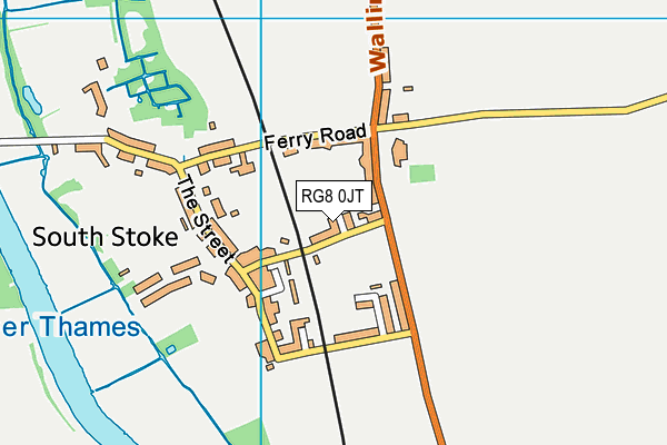 RG8 0JT map - OS VectorMap District (Ordnance Survey)