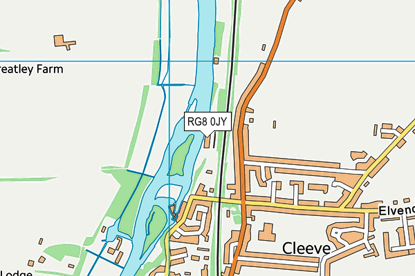 RG8 0JY map - OS VectorMap District (Ordnance Survey)
