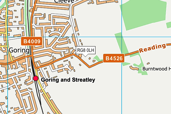 RG8 0LH map - OS VectorMap District (Ordnance Survey)