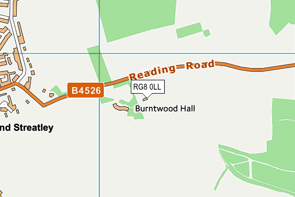 RG8 0LL map - OS VectorMap District (Ordnance Survey)