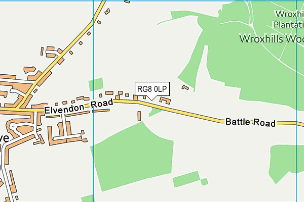 RG8 0LP map - OS VectorMap District (Ordnance Survey)