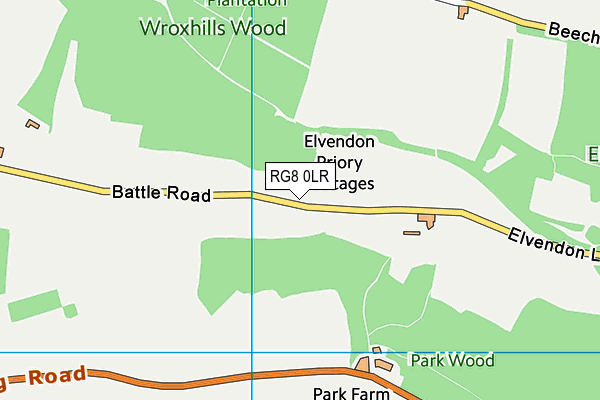 RG8 0LR map - OS VectorMap District (Ordnance Survey)