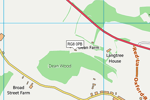 RG8 0PB map - OS VectorMap District (Ordnance Survey)