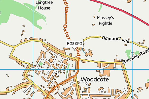 RG8 0PG map - OS VectorMap District (Ordnance Survey)