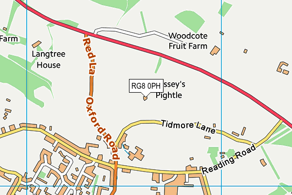 RG8 0PH map - OS VectorMap District (Ordnance Survey)