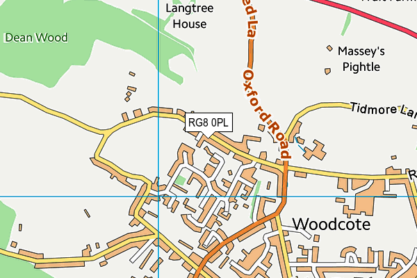 RG8 0PL map - OS VectorMap District (Ordnance Survey)
