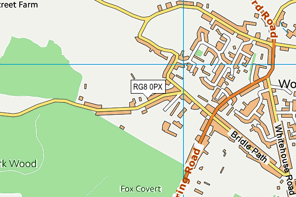 RG8 0PX map - OS VectorMap District (Ordnance Survey)