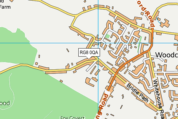 RG8 0QA map - OS VectorMap District (Ordnance Survey)