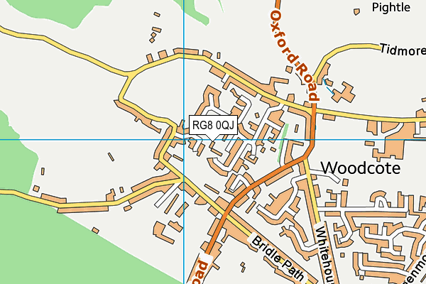 RG8 0QJ map - OS VectorMap District (Ordnance Survey)