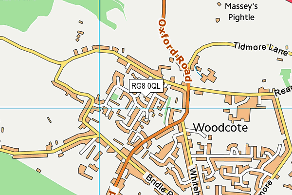 RG8 0QL map - OS VectorMap District (Ordnance Survey)