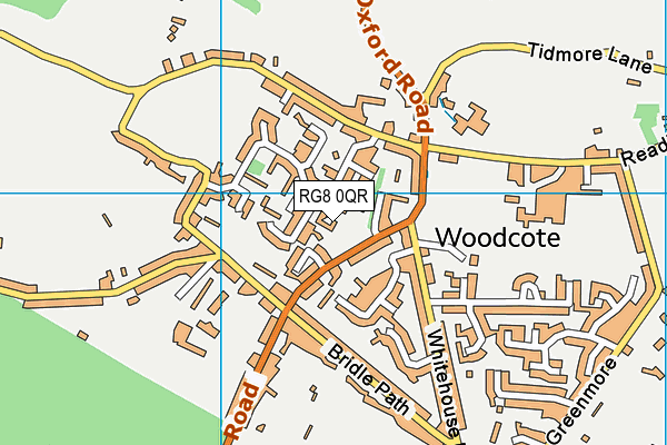 RG8 0QR map - OS VectorMap District (Ordnance Survey)