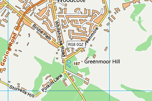 RG8 0QZ map - OS VectorMap District (Ordnance Survey)