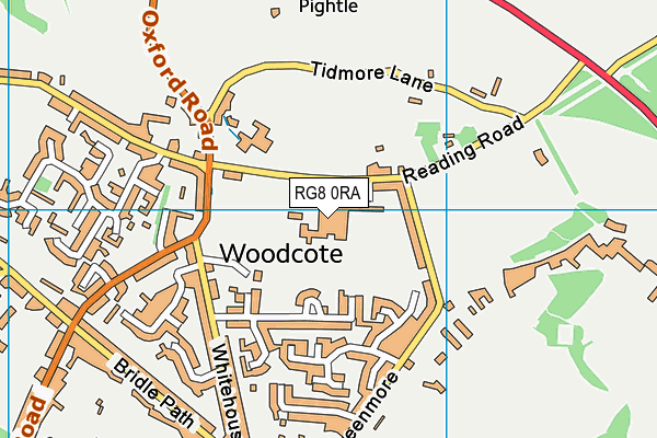 Langtree School map (RG8 0RA) - OS VectorMap District (Ordnance Survey)