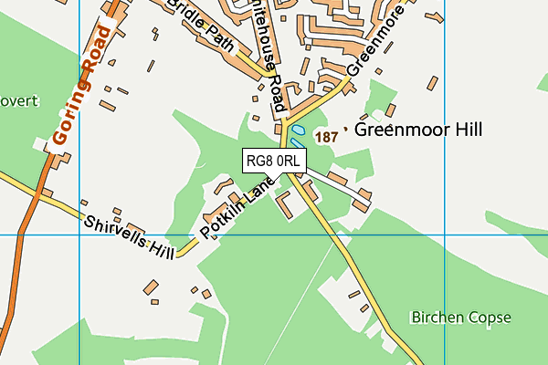 RG8 0RL map - OS VectorMap District (Ordnance Survey)