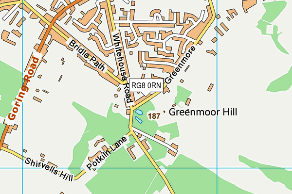 RG8 0RN map - OS VectorMap District (Ordnance Survey)